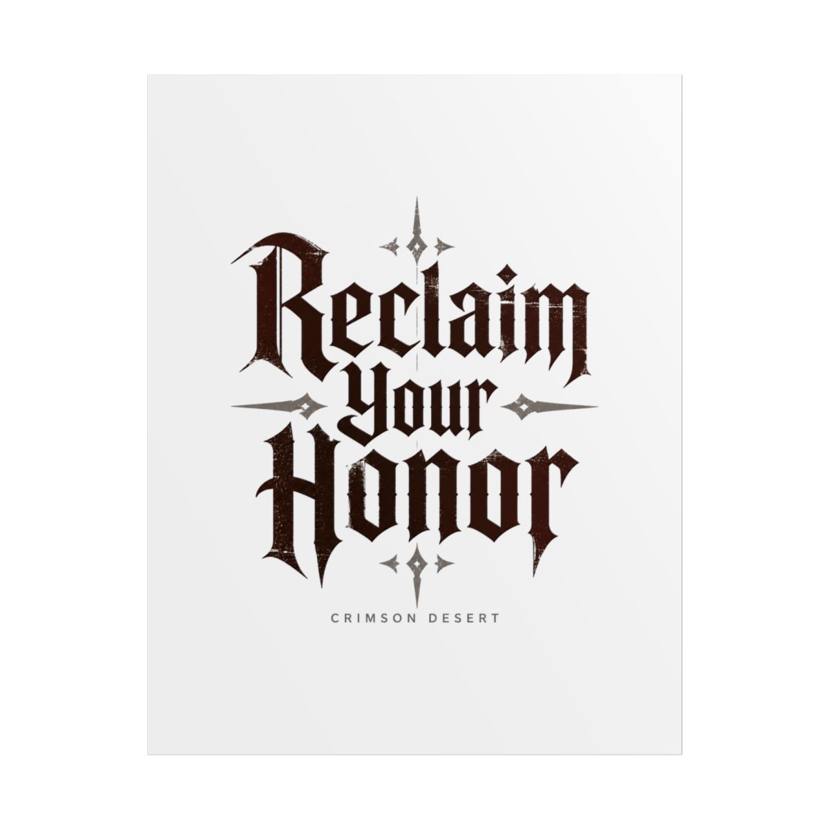Crimson Desert "Reclaim Your Honor" Poster - alternate angle 1, merchandise