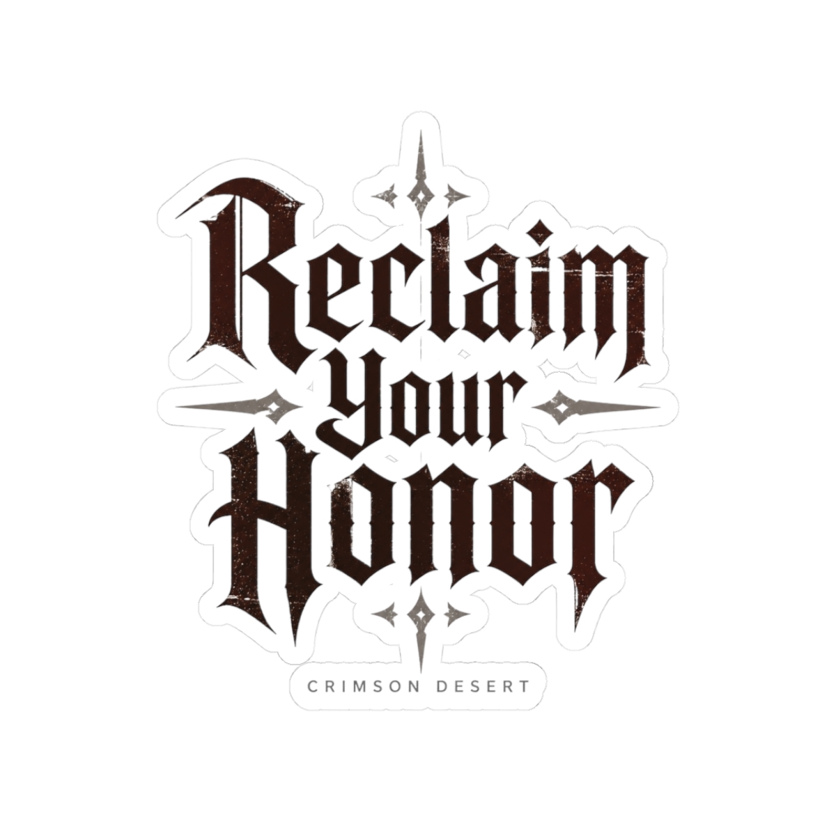 Crimson Desert "Reclaim Your Honor" Sticker - alternate angle 1, merchandise