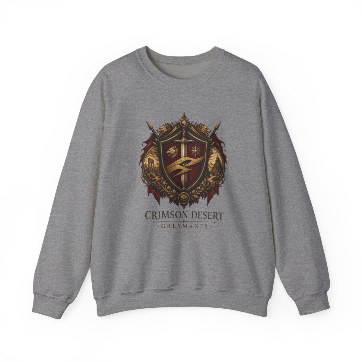 Crimson Desert "CRIMSON DESERT - GREYMANES" Crewneck - alternate angle 2, merchandise