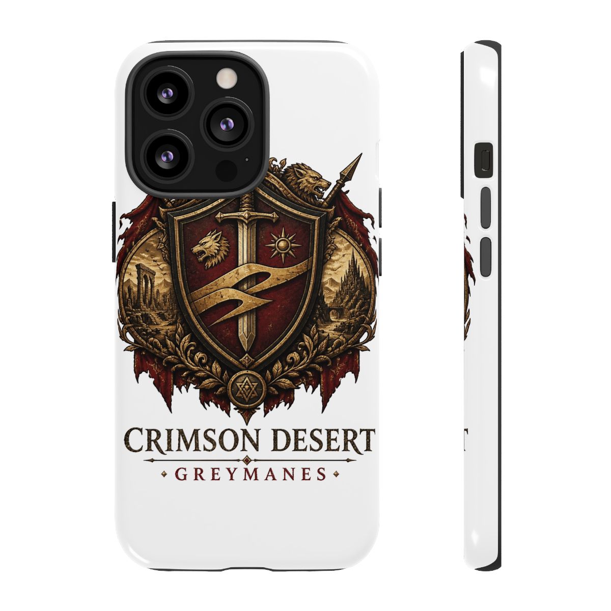 Crimson Desert "CRIMSON DESERT - GREYMANES" Phone Case - alternate angle 1, merchandise