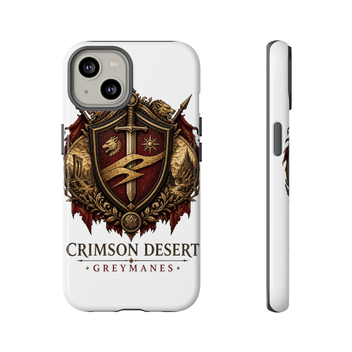Crimson Desert "CRIMSON DESERT - GREYMANES" Phone Case - alternate angle 3, merchandise