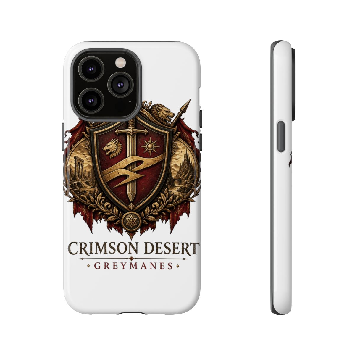 Crimson Desert "CRIMSON DESERT - GREYMANES" Phone Case - alternate angle 4, merchandise