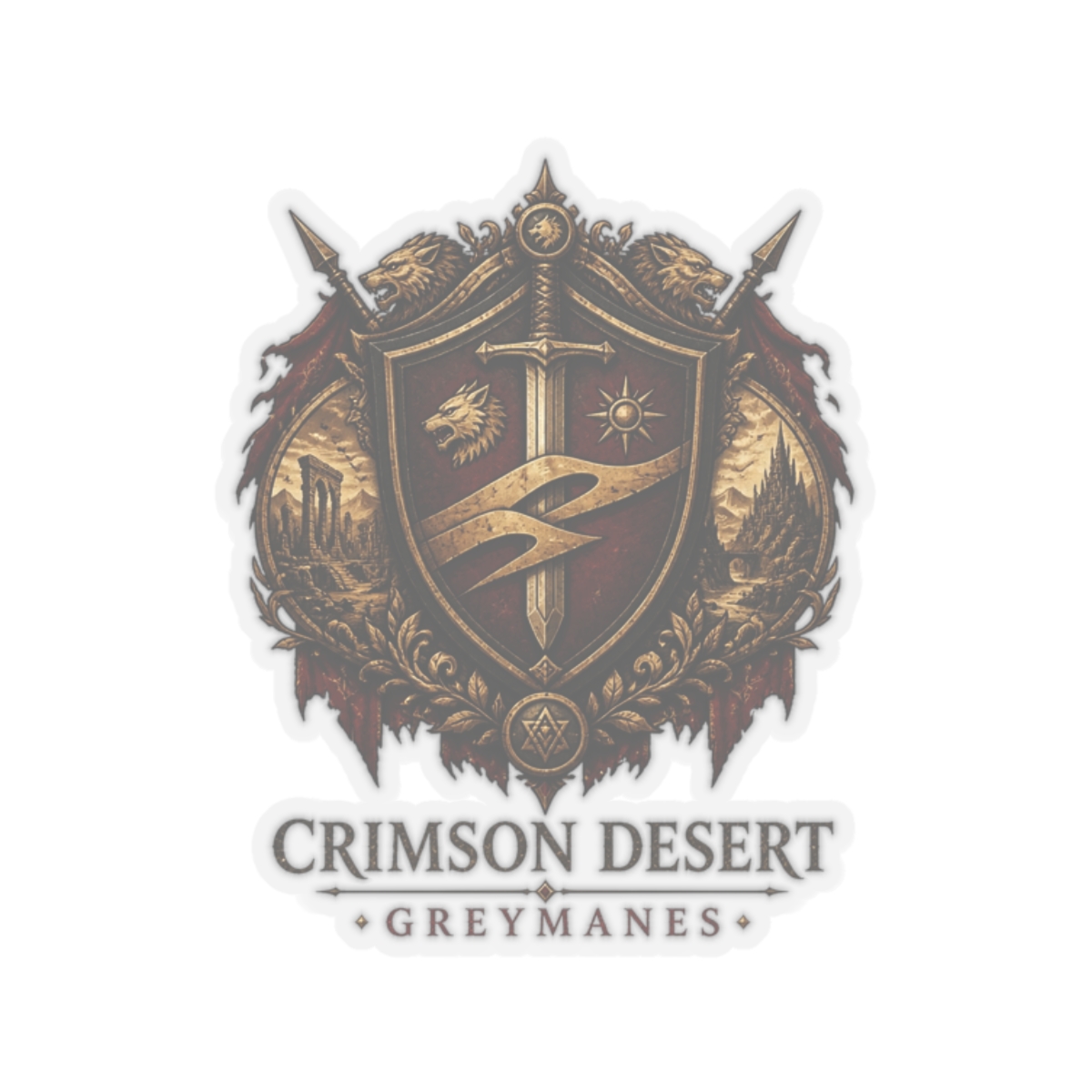 Crimson Desert "CRIMSON DESERT - GREYMANES" Sticker