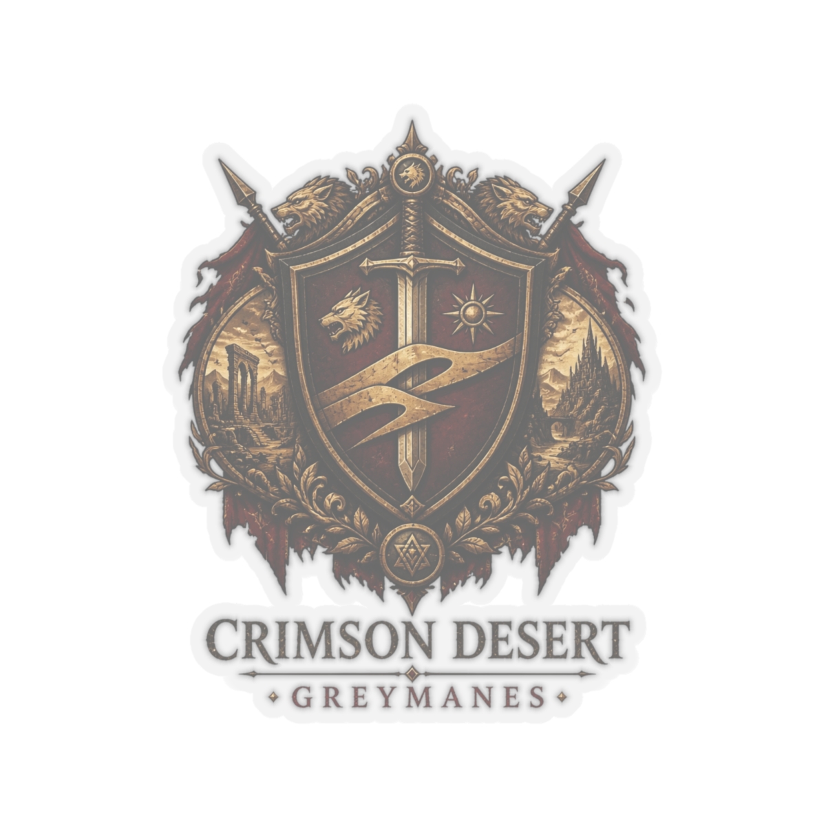 Crimson Desert "CRIMSON DESERT - GREYMANES" Sticker