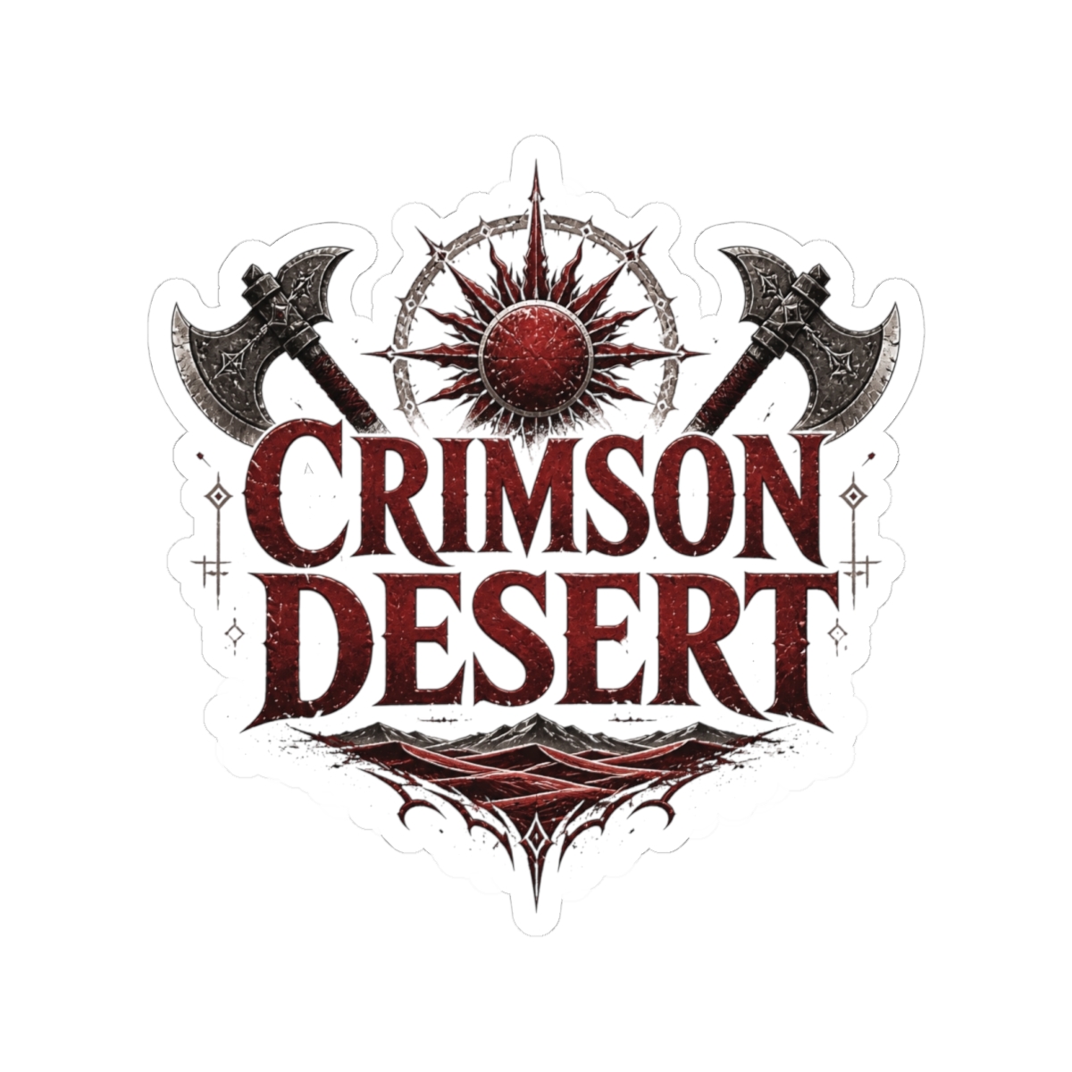 Crimson Desert "CRIMSON DESERT" Sticker