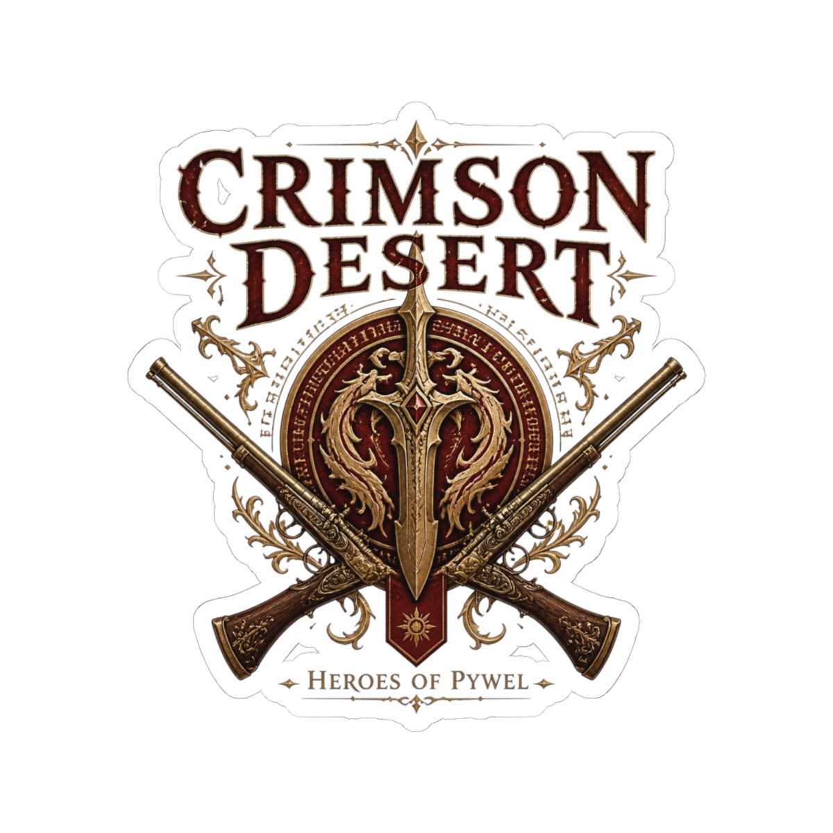 Crimson Desert Adventure Conflict Sticker